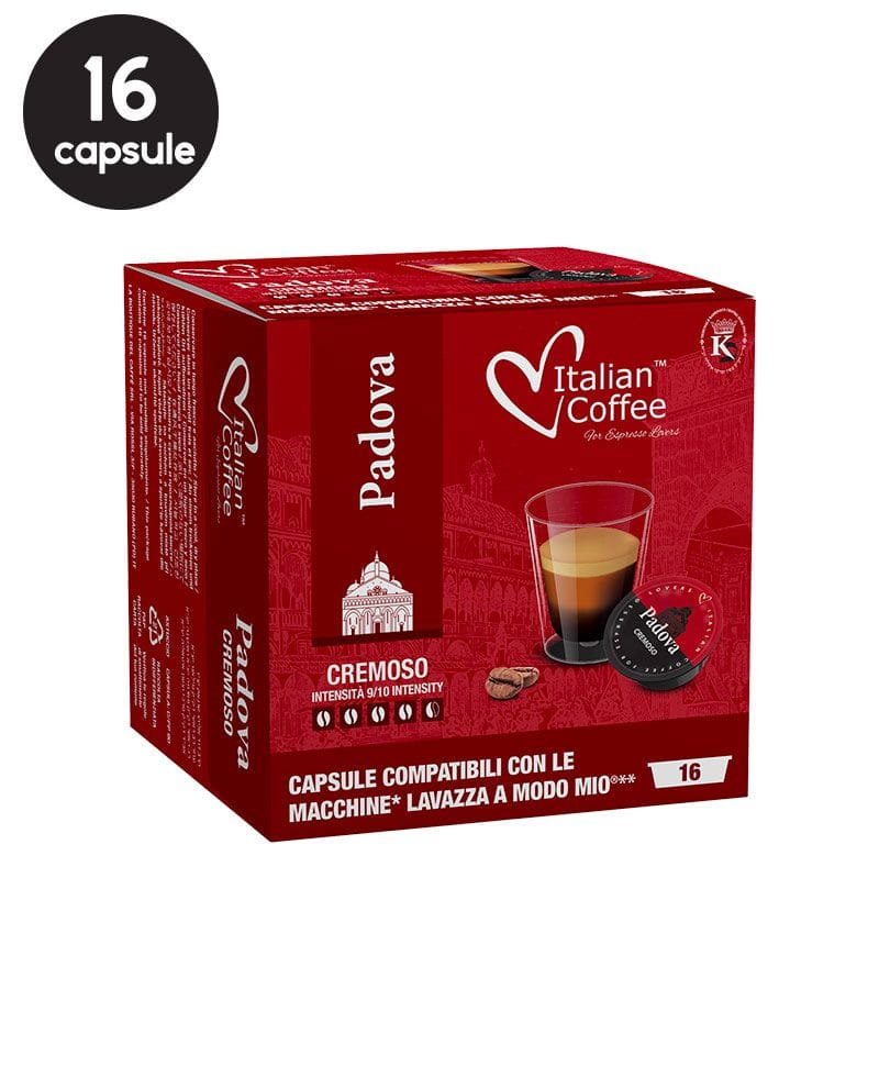 16 Capsule Italian Coffee Padova Cremoso - Compatibile A Modo Mio 16 Capsule Italian Coffee Padova Cremoso - Compatibile A Modo Mio