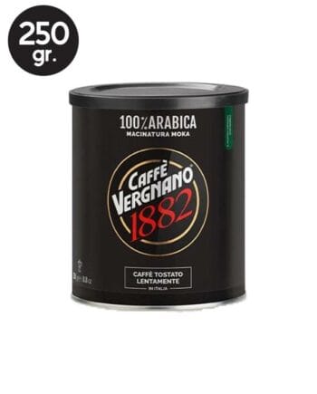 Cafea Macinata Caffe Vergnano 100% Arabica Moka Cutie Metalica 250gr