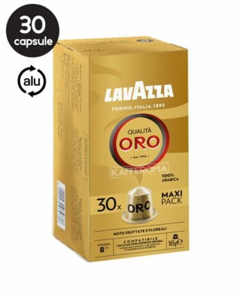 30 Capsule Aluminiu Lavazza Qualita Oro – Compatibile Nespresso