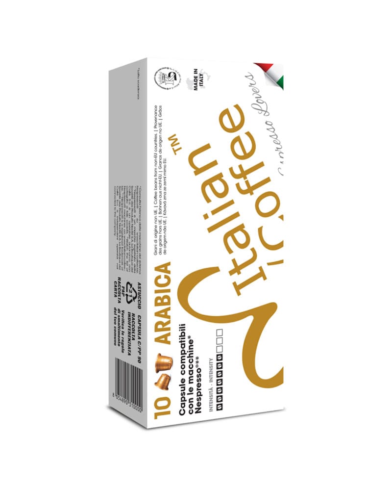 10 Capsule Italian Coffee Espresso Arabica – Compatibile Nespresso 10 Capsule Italian Coffee Espresso Arabica – Compatibile Nespresso