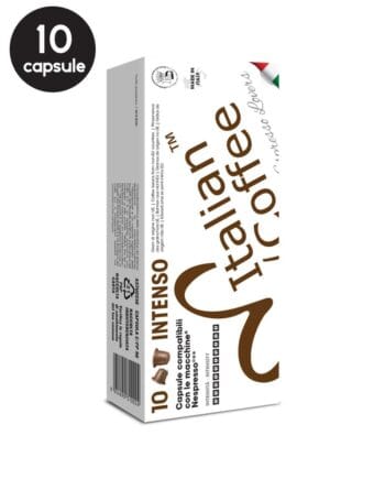 10 Capsule Italian Coffee Espresso Intenso – Compatibile Nespresso