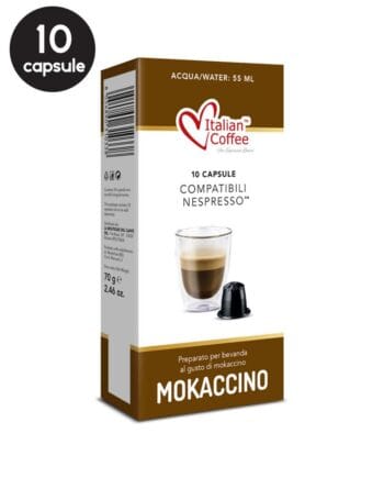 10 Capsule Italian Coffee Mokaccino – Compatibile Nespresso