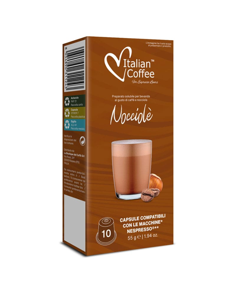 10 Capsule Italian Coffee Nocciole – Compatibile Nespresso 10 Capsule Italian Coffee Nocciole – Compatibile Nespresso