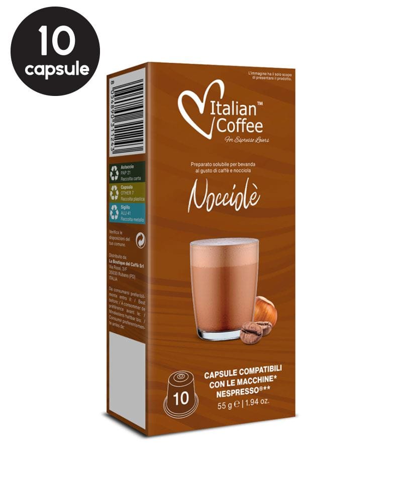10 Capsule Italian Coffee Nocciole – Compatibile Nespresso 10 Capsule Italian Coffee Nocciole – Compatibile Nespresso