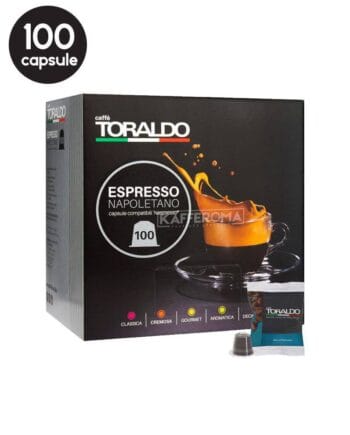 100 Capsule Caffe Toraldo Decaffeinato - Compatibile Nespresso