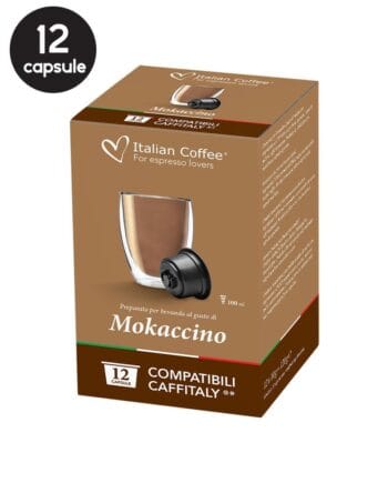 12 Capsule Italian Coffee Mokaccino – Compatibile Cafissimo / Caffitaly / BeanZ (Box) 12 Capsule Italian Coffee Mokaccino – Compatibile Cafissimo / Caffitaly / BeanZ (Box)