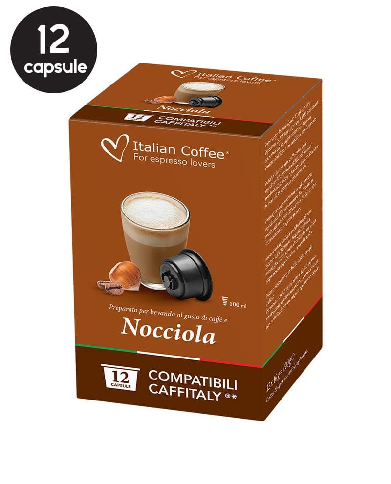 12 Capsule Italian Coffee Nocciola – Compatibile Cafissimo / Caffitaly / BeanZ (Box) 12 Capsule Italian Coffee Nocciola – Compatibile Cafissimo / Caffitaly / BeanZ (Box)