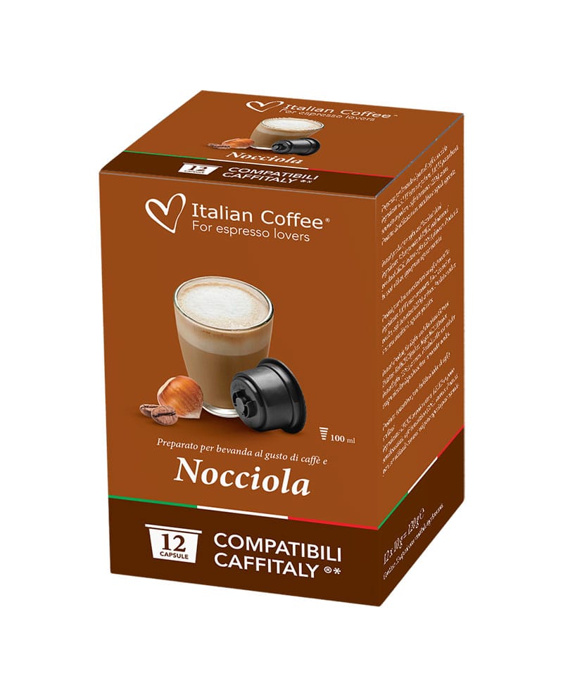 12 Capsule Italian Coffee Nocciola – Compatibile Cafissimo / Caffitaly / BeanZ (Box) 12 Capsule Italian Coffee Nocciola – Compatibile Cafissimo / Caffitaly / BeanZ (Box)