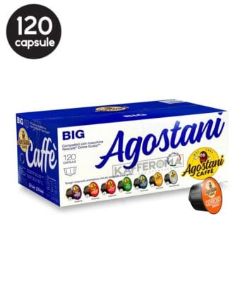 120 Capsule Agostani Caffe Espresso Corposo - Compatibile Dolce Gusto