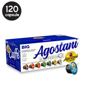 120 Capsule Agostani Caffe Espresso Cremoso - Compatibile Dolce Gusto