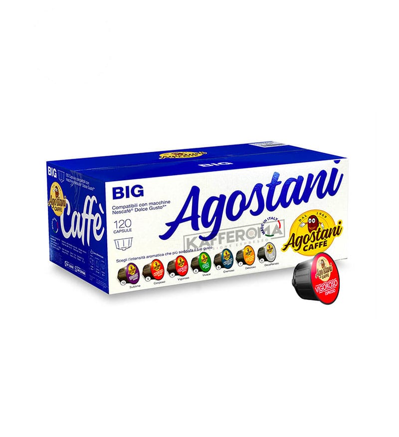 120 Capsule Agostani Caffe Espresso Vigoroso - Compatibile Dolce Gusto 120 Capsule Agostani Caffe Espresso Vigoroso - Compatibile Dolce Gusto