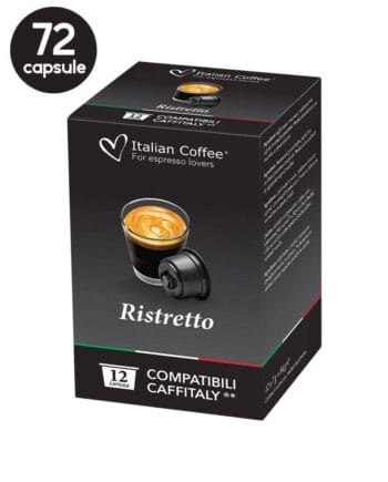 72 Capsule Italian Coffee Espresso Ristretto - Compatibile Cafissimo / Caffitaly / BeanZ 72 Capsule Italian Coffee Espresso Ristretto - Compatibile Cafissimo / Caffitaly / BeanZ