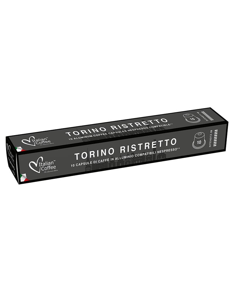 10 Capsule Aluminiu Italian Coffee Torino Ristretto – Compatibile Nespresso 10 Capsule Aluminiu Italian Coffee Torino Ristretto – Compatibile Nespresso