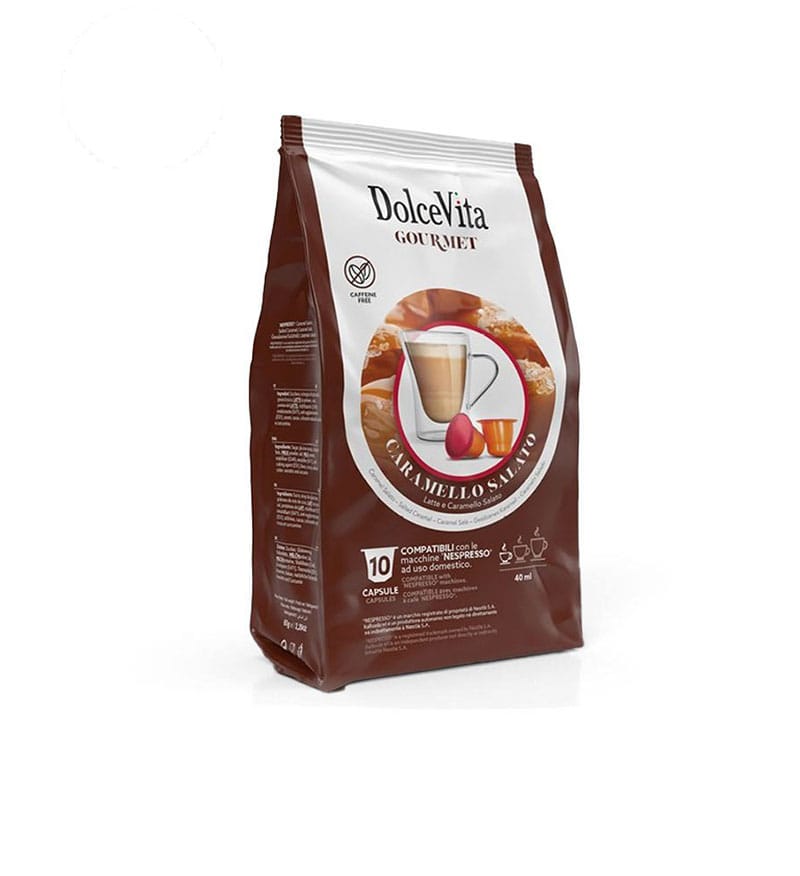 10 Capsule DolceVita Caramel Sarat - Compatibile Nespresso 10 Capsule DolceVita Caramel Sarat - Compatibile Nespresso
