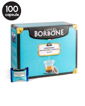 100 Capsule Borbone Espresso Miscela Blu - Compatibile Bialetti 100 Capsule Borbone Espresso Miscela Blu - Compatibile Bialetti