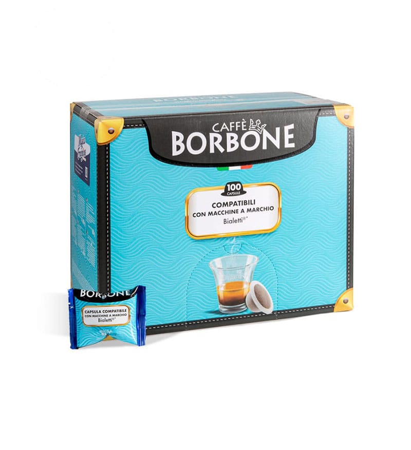 100 Capsule Borbone Espresso Miscela Blu - Compatibile Bialetti 100 Capsule Borbone Espresso Miscela Blu - Compatibile Bialetti