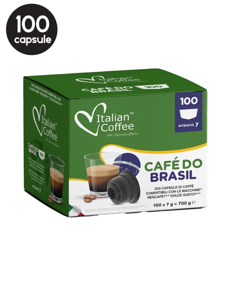 100 Capsule Italian Coffee Brasil - Compatibile Dolce Gusto 100 Capsule Italian Coffee Brasil - Compatibile Dolce Gusto