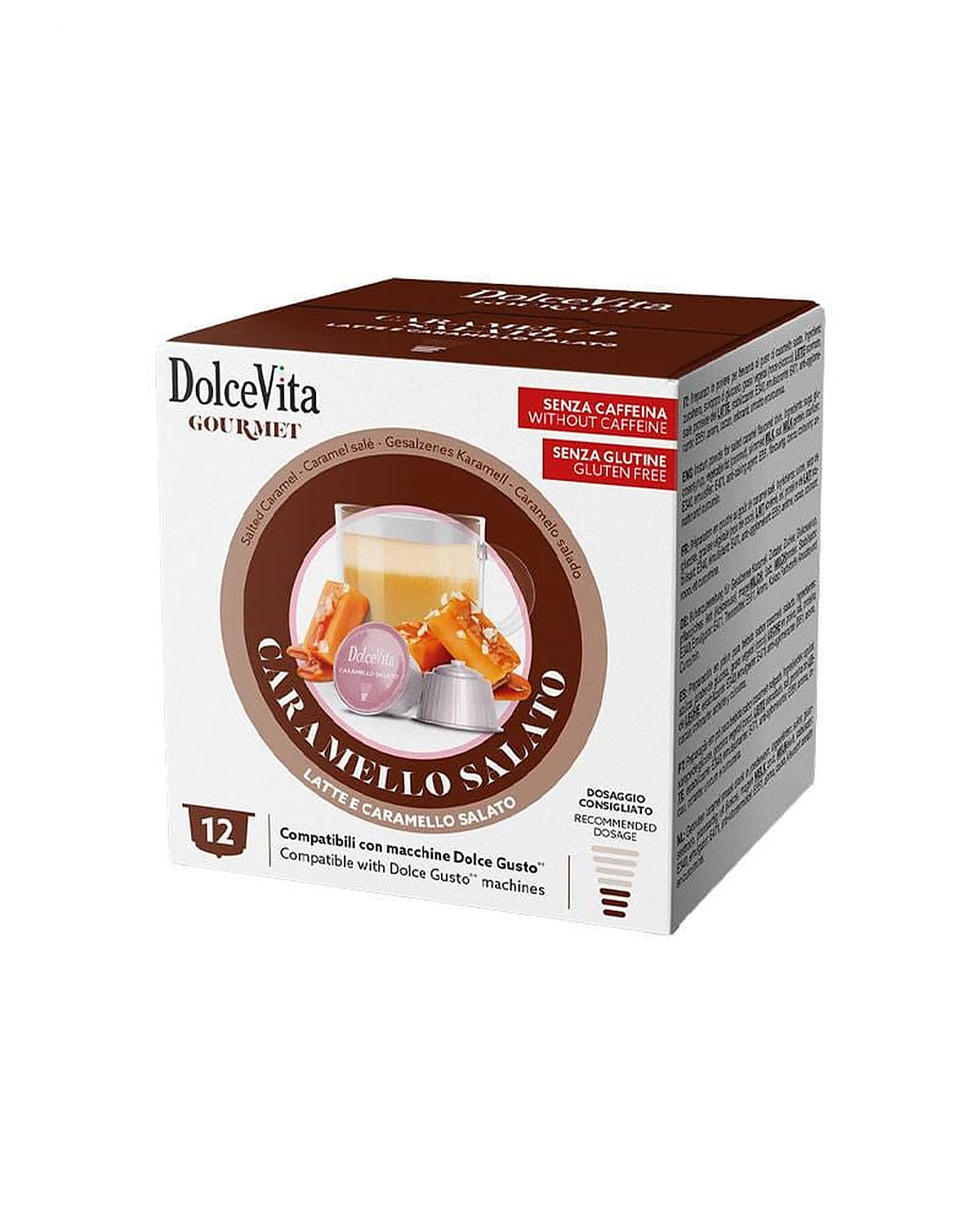 12 Capsule DolceVita Caramel Sarat - Compatibile Dolce Gusto 12 Capsule DolceVita Caramel Sarat - Compatibile Dolce Gusto