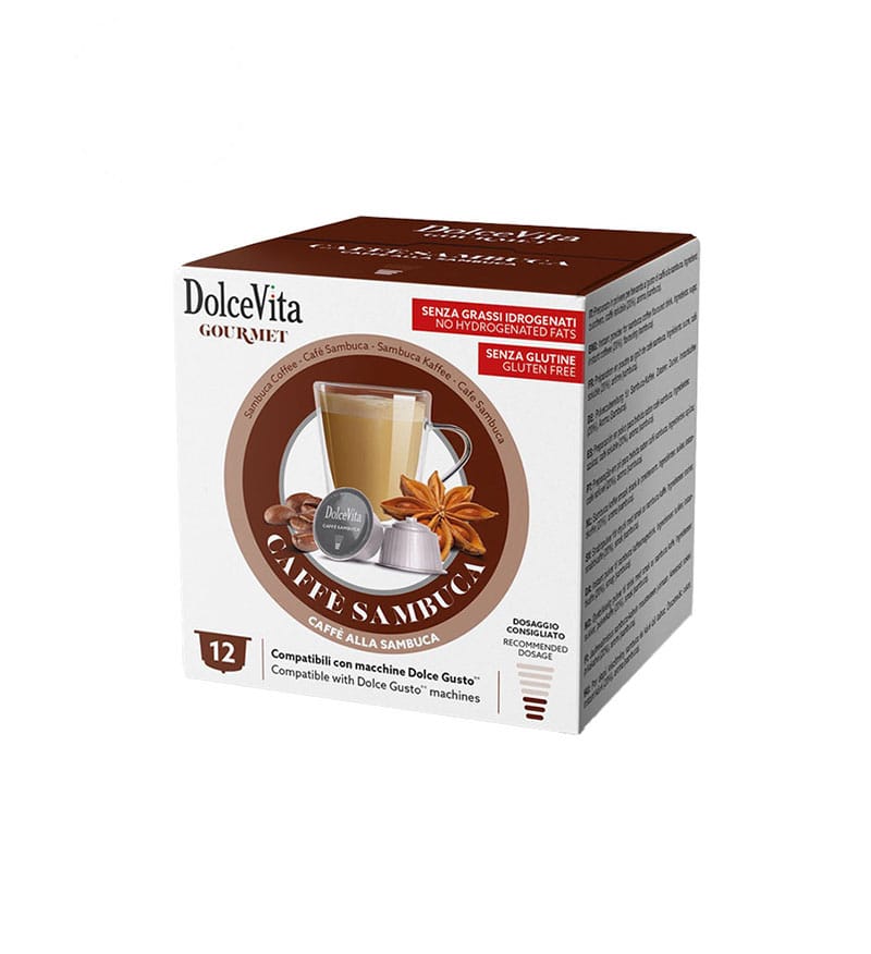 12 Capsule DolceVita Sambuca - Compatibile Dolce Gusto 12 Capsule DolceVita Sambuca - Compatibile Dolce Gusto