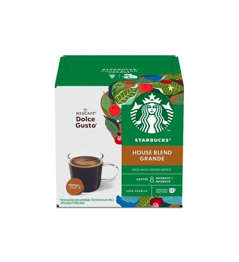 12 Capsule Starbucks House Blend Grande – Compatibile Dolce Gusto 12 Capsule Starbucks House Blend Grande – Compatibile Dolce Gusto