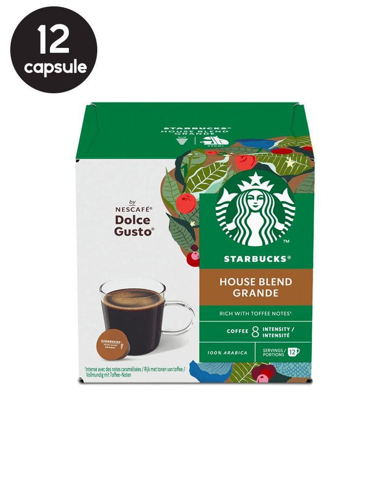 12 Capsule Starbucks House Blend Grande – Compatibile Dolce Gusto 12 Capsule Starbucks House Blend Grande – Compatibile Dolce Gusto
