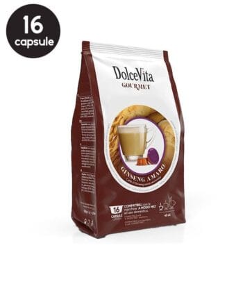 16 Capsule DolceVita Ginseng Amaro - Compatibile A Modo Mio