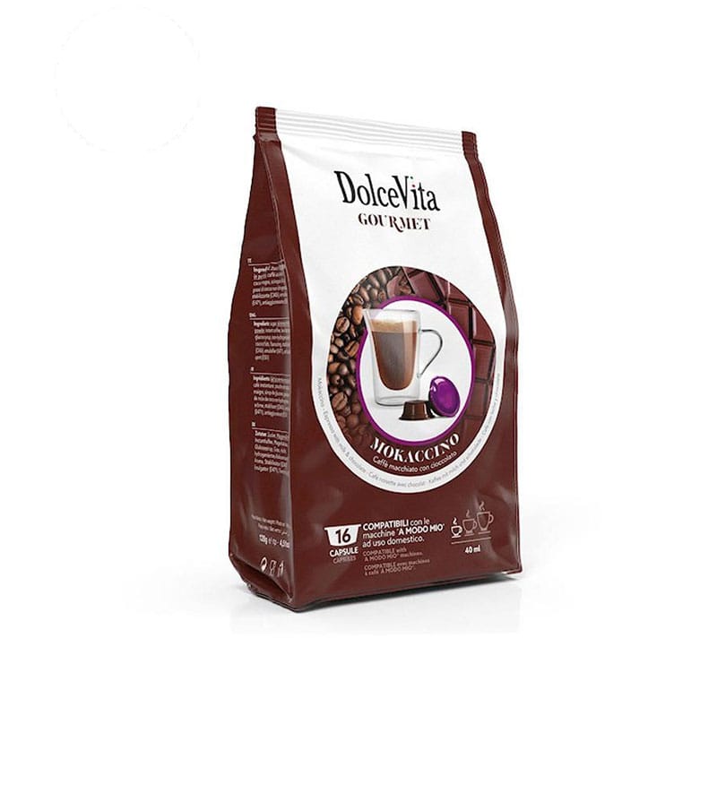 16 Capsule DolceVita Mokaccino - Compatibile A Modo Mio 16 Capsule DolceVita Mokaccino - Compatibile A Modo Mio