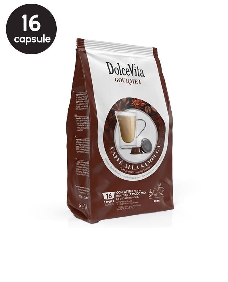 16 Capsule DolceVita Sambuca - Compatibile A Modo Mio 16 Capsule DolceVita Sambuca - Compatibile A Modo Mio