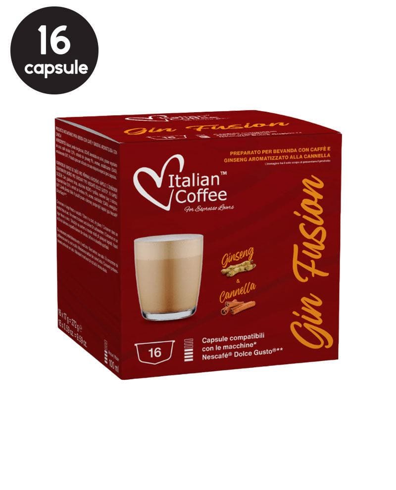 16 Capsule Italian Coffee Ginseng si Scortisoara - Compatibile Dolce Gusto 16 Capsule Italian Coffee Ginseng si Scortisoara - Compatibile Dolce Gusto