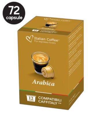 72 Capsule Italian Coffee Espresso Arabica - Compatibile Cafissimo / Caffitaly / BeanZ 72 Capsule Italian Coffee Espresso Arabica - Compatibile Cafissimo / Caffitaly / BeanZ