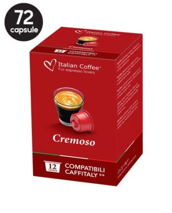 72 Capsule Italian Coffee Espresso Cremoso - Compatibile Cafissimo / Caffitaly / BeanZ 72 Capsule Italian Coffee Espresso Cremoso - Compatibile Cafissimo / Caffitaly / BeanZ