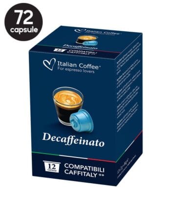 72 Capsule Italian Coffee Espresso Decaffeinato - Compatibile Cafissimo / Caffitaly / BeanZ 72 Capsule Italian Coffee Espresso Decaffeinato - Compatibile Cafissimo / Caffitaly / BeanZ