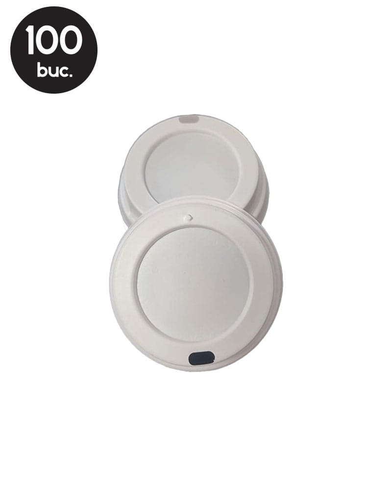 100 Capace pentru pahare 8 Oz 100 Capace pentru pahare 8 Oz