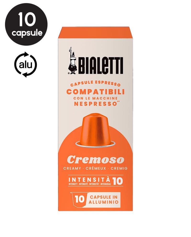 10 Capsule Bialetti Cremoso - Compatibile Nespresso 10 Capsule Bialetti Cremoso - Compatibile Nespresso