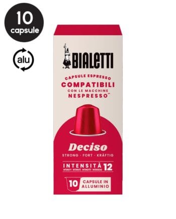 10 Capsule Bialetti Deciso - Compatibile Nespresso 10 Capsule Bialetti Deciso - Compatibile Nespresso