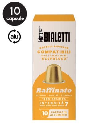 10 Capsule Bialetti Raffinato - Compatibile Nespresso 10 Capsule Bialetti Raffinato - Compatibile Nespresso