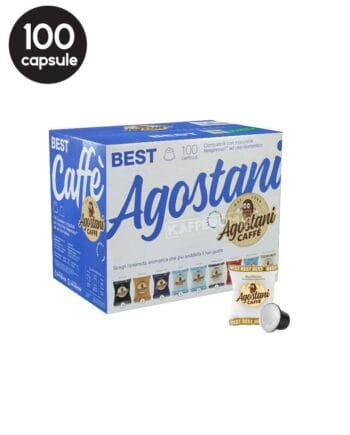 100 Capsule Agostani Decaffeinato Intenso – Compatibile Nespresso
