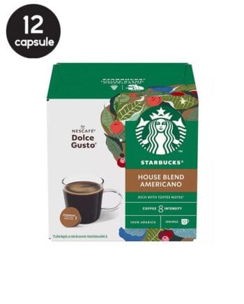 12 Capsule Starbucks House Blend Americano – Compatibile Dolce Gusto 12 Capsule Starbucks House Blend Americano – Compatibile Dolce Gusto