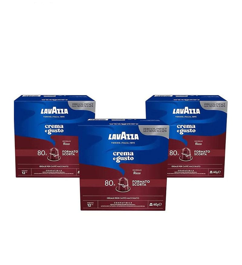 240 Capsule Aluminiu Lavazza Crema e Gusto Ricco – Compatibile Nespresso 240 Capsule Aluminiu Lavazza Crema e Gusto Ricco – Compatibile Nespresso