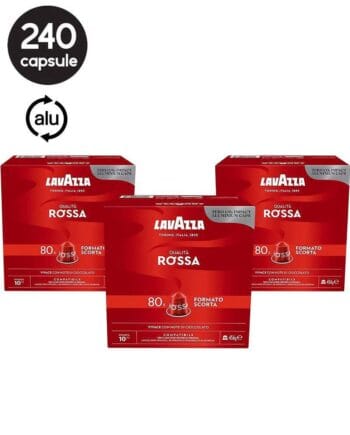 240 Capsule Aluminiu Lavazza Qualita Rossa – Compatibile Nespresso