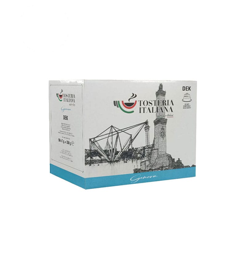 50 Capsule Tosteria Italiana Genova Dek - Compatibile Dolce Gusto 50 Capsule Tosteria Italiana Genova Dek - Compatibile Dolce Gusto