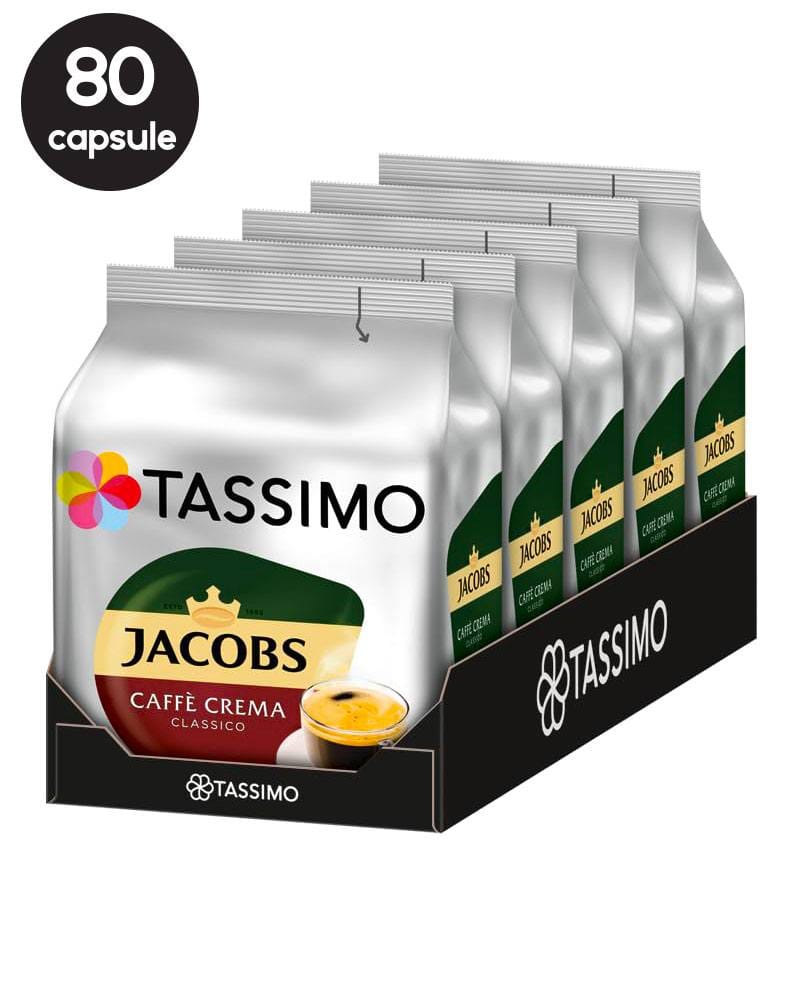 80 Capsule Tassimo Jacobs Caffe Crema Classico 80 Capsule Tassimo Jacobs Caffe Crema Classico