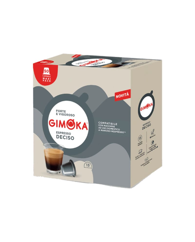 50 Capsule Gimoka Espresso Deciso - Compatibile Nespresso 50 Capsule Gimoka Espresso Deciso - Compatibile Nespresso