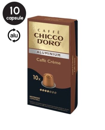 10 Capsule Aluminiu Chicco D'oro Caffe Creme - Compatibile Nespresso 10 Capsule Aluminiu Chicco D'oro Caffe Creme - Compatibile Nespresso