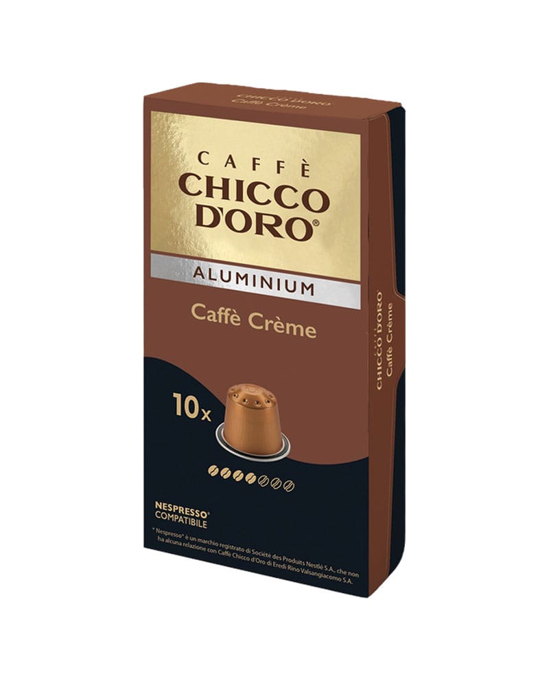 10 Capsule Aluminiu Chicco D'oro Caffe Creme - Compatibile Nespresso 10 Capsule Aluminiu Chicco D'oro Caffe Creme - Compatibile Nespresso