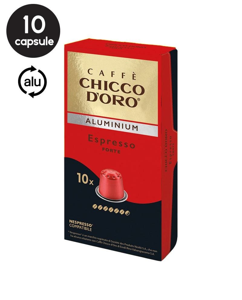 10 Capsule Aluminiu Chicco D'oro Espresso Forte - Compatibile Nespresso 10 Capsule Aluminiu Chicco D'oro Espresso Forte - Compatibile Nespresso
