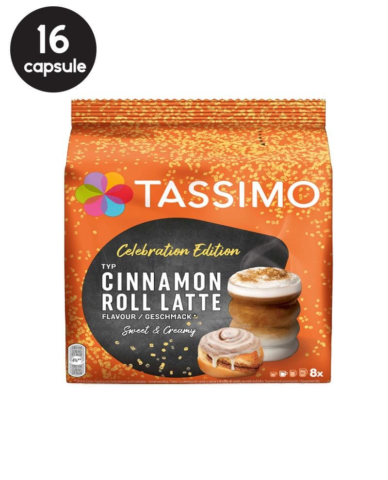 16 (8+8) Capsule Tassimo Cinnamon Roll Latte 16 (8+8) Capsule Tassimo Cinnamon Roll Latte
