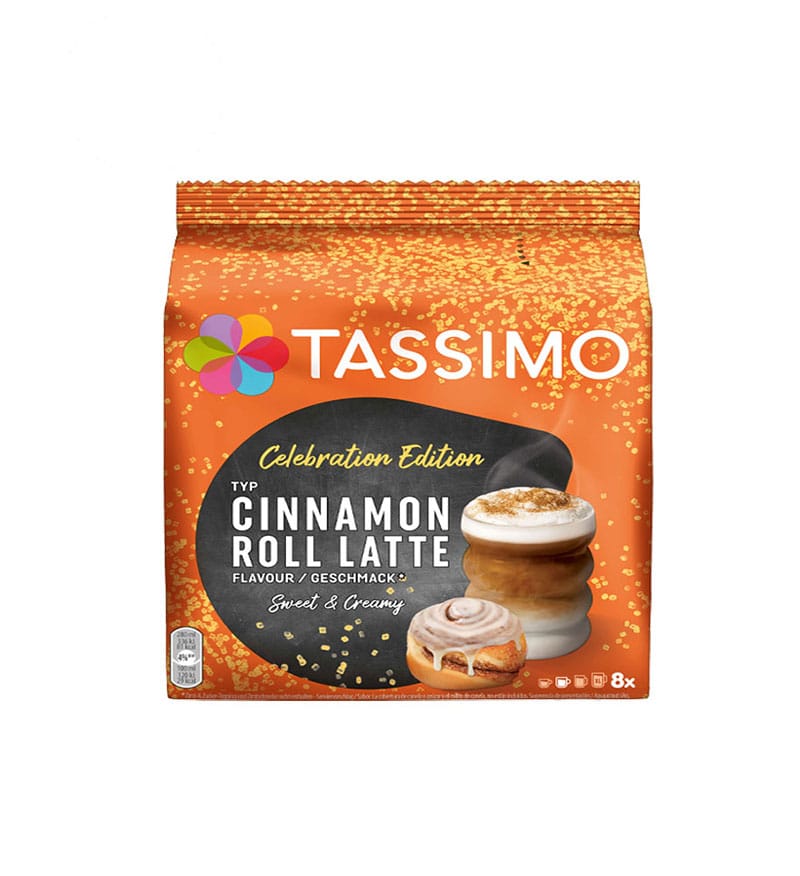 16 (8+8) Capsule Tassimo Cinnamon Roll Latte 16 (8+8) Capsule Tassimo Cinnamon Roll Latte