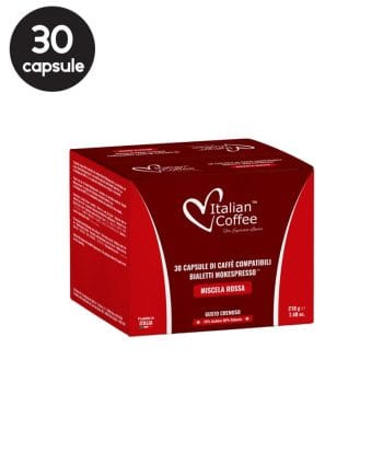 30 Capsule Italian Coffee Miscela Rossa - Compatibile Bialetti 30 Capsule Italian Coffee Miscela Rossa - Compatibile Bialetti