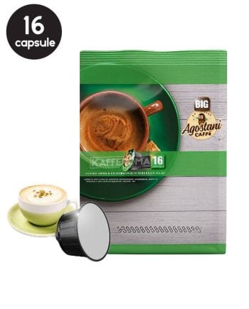 16 Capsule Agostani Cappuccino si Fistic - Compatibile Dolce Gusto